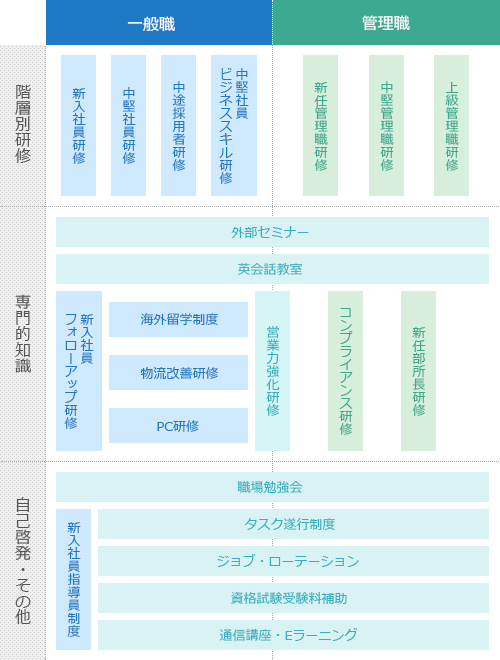 研修体系の図